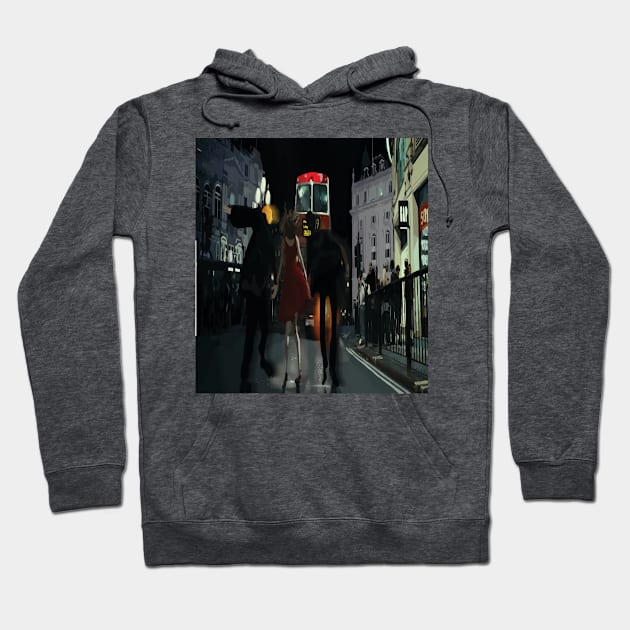 London Adventure Illustration Hoodie by Le petit fennec